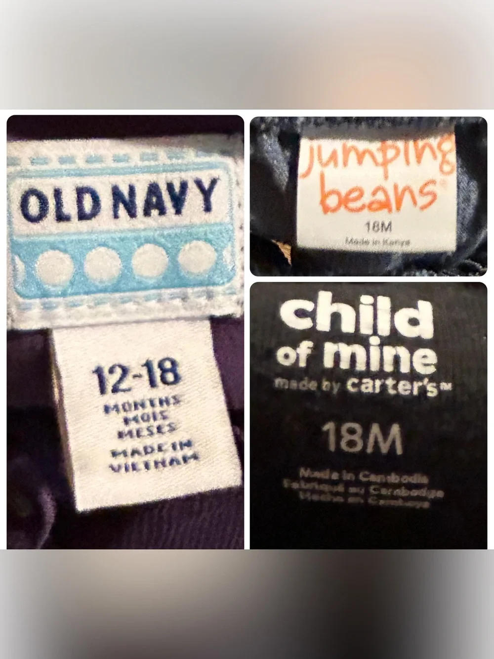 Girls 18m Bundle - Vintage Old Navy, Child of Mine, & Jumping Beans.